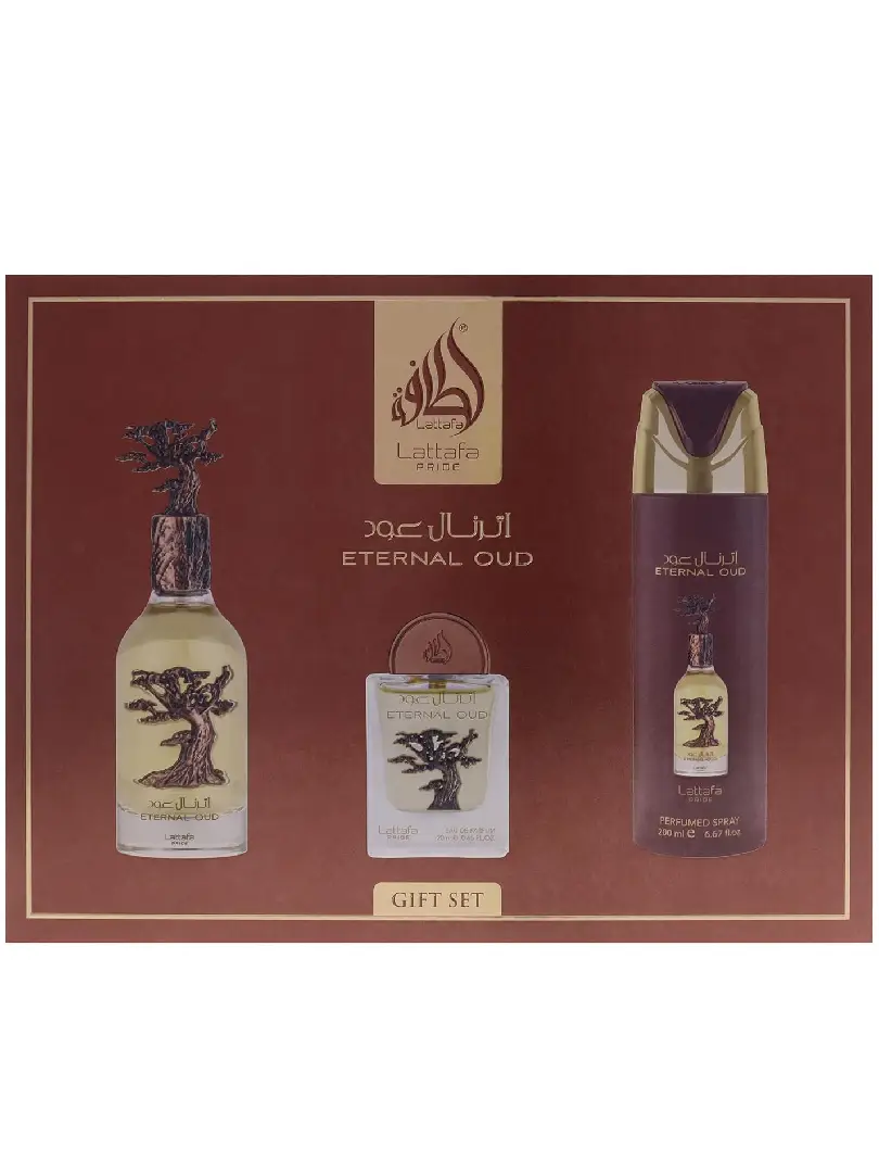 Lattafa PRIDE ETERNAL OUD EDP 100ml + EDP 20ml + DEO 200ml