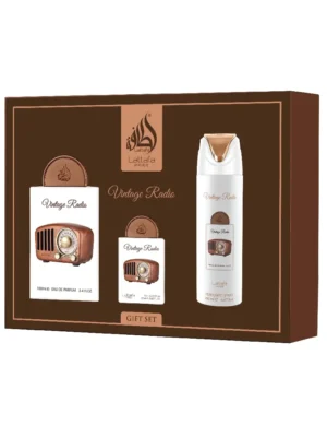 Lattafa PRIDE VINTAGE RADIO EDP 100ml + EDP 20ml + DEO 200ml